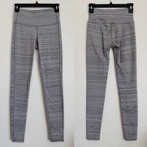 Grey Athleta High Rise Jacquard Chaturanga Leggings XS
